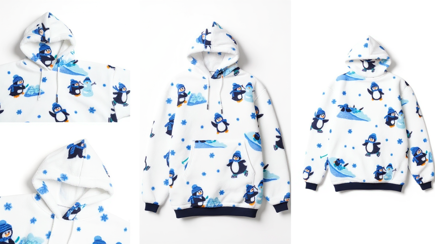 Blanket Hoodie, Penguins EDITION